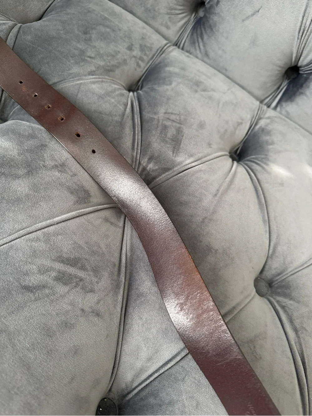 Dolce & Gabbana Men's Dark Brown Leather Logo Belt